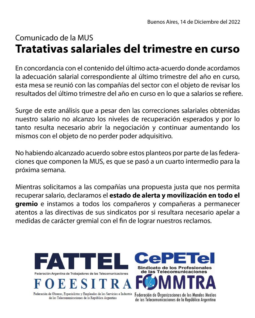 comunicado